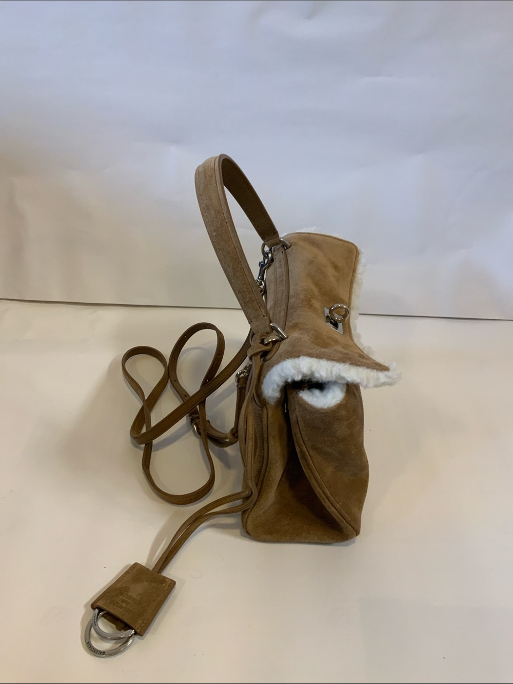 Women’s Rodeo Handbag Mini In Noce/White - Picture 3 of 13